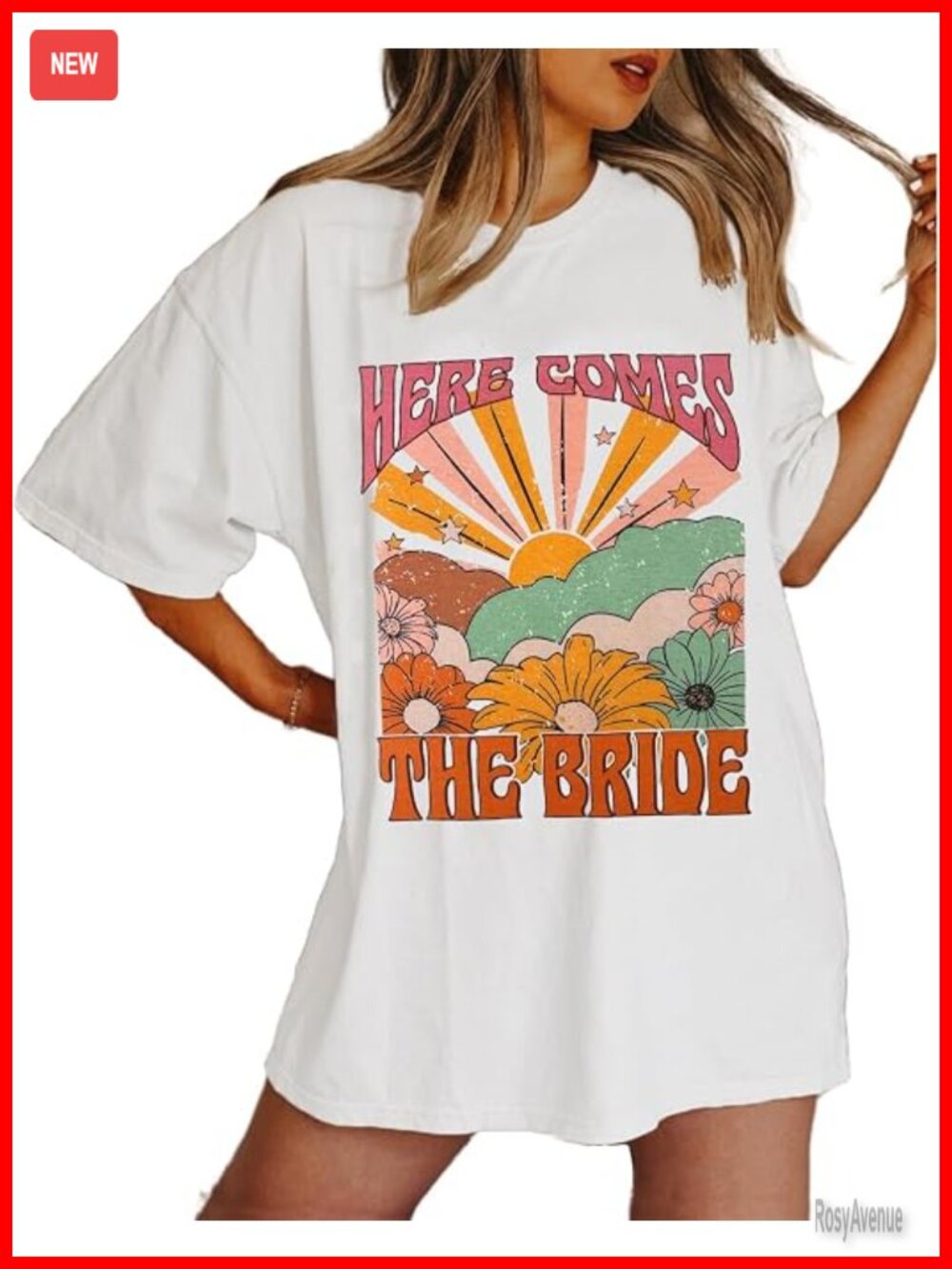 Oversized Bride Future Mrs T-Shirt Bachelorette Party Graphic Tee Honeymoon Top